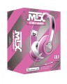 MTX Słuchawki Hi-Fi  iX1 PINK - z redukcją szumów i bogatym basem, pilot do Apple, Różowe