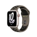 Apple Pasek sportowy Nike w kolorze Olive Grey/czarnym do koperty 41 mm