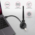 AXAGON HUE-P1A Hub 4-portowy USB 3.2 Gen 1 round, 30cm USB-A kabel, microUSB dodatkowe zasilanie
