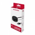 AXAGON HUE-P1A Hub 4-portowy USB 3.2 Gen 1 round, 30cm USB-A kabel, microUSB dodatkowe zasilanie