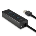 AXAGON HUE-S2BP Hub 4-portowy USB 3.2 Gen 1 charging hub 1.2m   kabel, AC adapter
