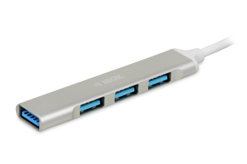 iBOX HUB 4-PORTOWY USB3.0 + USB 2.0, SLIM