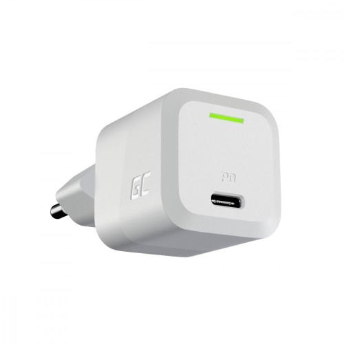 Green Cell  Ładowarka GC PowerGaN 33W PD 3.0 QC 3.0 USB-C biała