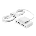 Belkin Ładowarka 4-portowa 2xUSB-C, 2xUSB-A 30W, biała