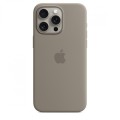Apple Etui silikonowe z MagSafe do iPhonea 15 Pro Max - popielaty brąz