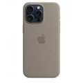 Apple Etui silikonowe z MagSafe do iPhonea 15 Pro Max - popielaty brąz