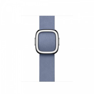 Apple Pasek w kolorze lawendowego błękitu z klamrą nowoczesną do koperty 41 mm - rozmiar M