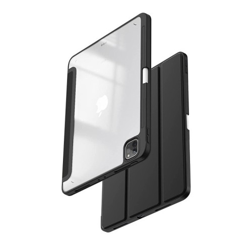 CRONG Etui PrimeFolio do iPad Air 11 M3 (2025) iPad Air 11 M2 (2024) iPad Air 10.9 (5-4 gen.) iPad Pro 11 (2022-2021) czarne/przezroczyste