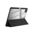 CRONG Etui PrimeFolio do iPad Air 11 M3 (2025) iPad Air 11 M2 (2024) iPad Air 10.9 (5-4 gen.) iPad Pro 11 (2022-2021) czarne/przezroczyste