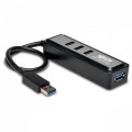 Eaton Przenośny koncentrator USB 3.0 SuperSpeed z 4 portami U360-004-MINI