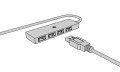 IcyBox Hub IB-HUB1424-C3 4-Port USB Typ-A, zĹÄcze Typ-C/A