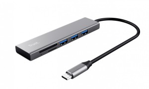 Trust HUB Halyx Fast USB-C czytnik kart