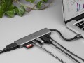 Tracer Adapter A-2, USB Type-C z czytnikiem kart, HDMI 4k, USB  3.0, PDW 60W