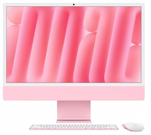 Apple iMac 24 cale: M4 10/10, 24GB, 512GB SSD - Różowy