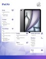 Apple iPad Air 11 cali WiFi 256GB Szary