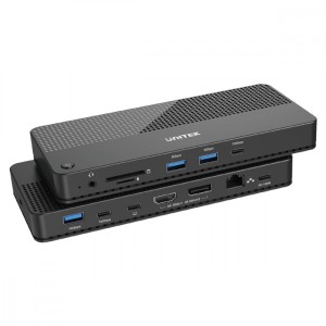 Unitek Stacja dokująca 12w1 USB-C, HDMI 2.1, USB 4, PD 100W; D1079A