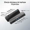 Unitek Stacja dokująca 12w1 USB-C, HDMI 2.1, USB 4, PD 100W; D1079A