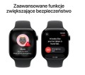 Apple Watch Series 11 GPS koperta 42 mm z aluminium w kolorze onyksu, pasek sportowy w kolorze czarnym - rozmiar S/M