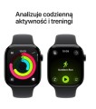 Apple Watch Series 11 GPS+Cellular koperta 42 mm z aluminium w kolorze gwiezdnej szarości, pasek sportowy w kolorze czarnym - rozmiar M/L