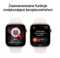 Apple Watch Series 11 GPS+Cellular, koperta 42 mm z aluminium w kolorze różowego złota, pasek sportowy w kolorze łagodnego różu - rozmiar M/L