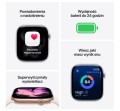 Apple Watch Series 11 GPS+Cellular koperta 42 mm z aluminium w kolorze srebrnym, pasek sportowy w kolorze mlecznego fioletu - rozmiar S/M