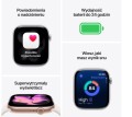 Apple Watch Series 11 GPS + Cellular, koperta 42 mm z tytanu w kolorze naturalnym, pasek sportowy w kolorze górskiej szarości - rozmiar M/L