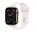 Apple Watch Series 11 GPS + Cellular koperta 42 mm z tytanu w kolorze złotym, pasek sportowy w kolorze łagodnego różu - rozmiar S/M