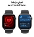 Apple Watch Series 11 GPS+Cellular koperta 46 mm z aluminium w kolorze gwiezdnej szarości, pasek sportowy w kolorze czarnym - rozmiar S/M