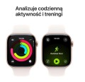 Apple Watch Series 11 GPS+Cellular, koperta 46 mm z aluminium w kolorze różowego złota, pasek sportowy w kolorze łagodnego różu - rozmiar M/L
