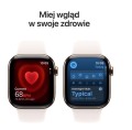 Apple Watch Series 11 GPS + Cellular koperta 46 mm z tytanu w kolorze złotym, pasek sportowy w kolorze łagodnego różu - rozmiar M/L