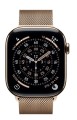 Apple Watch Series 11 GPS + Cellular, koperta 46 mm z tytanu w kolorze złotym, bransoleta mediolańska w kolorze złotym S/M