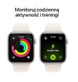 Apple Watch SE 3 GPS+Cellular koperta 40 mm z aluminium w kolorze księżycowej poświaty, pasek sportowy w kolorze księżycowej poświaty - rozmiar S/M