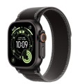 Apple Watch Ultra 3 GPS + Cellular koperta 49 mm z tytanu w kolorze czarnym, opaska Trail w kolorze czarnym/węgla drzewnego - rozmiar S/M