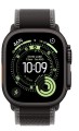 Apple Watch Ultra 3 GPS + Cellular koperta 49 mm z tytanu w kolorze czarnym, opaska Trail w kolorze czarnym/węgla drzewnego - rozmiar S/M