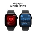 Apple Watch Series 11 GPS koperta 46 mm z aluminium w kolorze onyksu, pasek sportowy w kolorze czarnym - rozmiar M/L