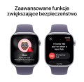 Apple Watch Series 11 GPS koperta 46 mm z aluminium w kolorze srebrnym, pasek sportowy w kolorze mlecznego fioletu - rozmiar M/L