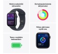 Apple Watch SE 3 GPS koperta 44 mm z aluminium w kolorze księżycowej poświaty, pasek sportowy w kolorze księżycowej poświaty - rozmiar M/L