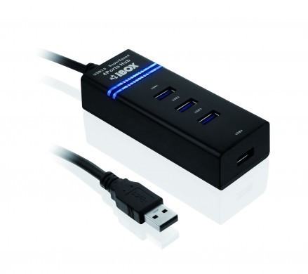 iBOX Hub USB 3.0 Czarny 4-porty IUH3FB (4x USB 3.0)