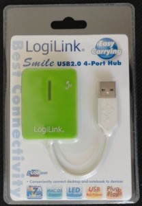 LogiLink HUB USB 2.0 4-portowy 'Smile' - zielony