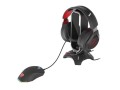 Genesis Uchwyt na słuchawki + Mouse Bungee + Hub USB 2.0 Vanad 500 Podświetlenie