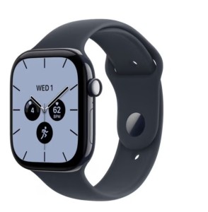 Apple Watch Series 12 GPS + Cellular, koperta 42 mm z ceramiki w kolorze granatowej nocy, pasek sportowy w kolorze granatu - rozmiar M/L