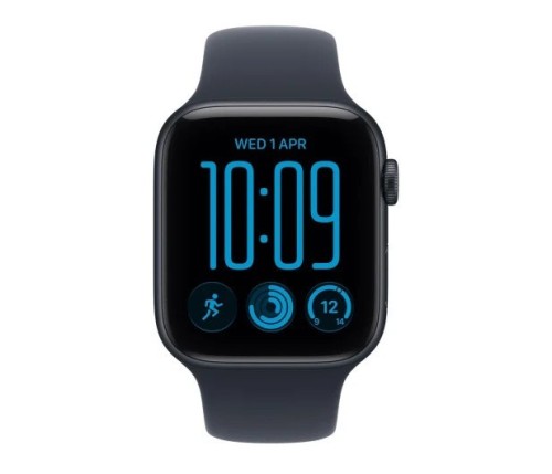 Apple Smartwatch Watch SE 3 GPS, koperta 40mm z aluminium w kolorze północy, pasek sportowy w kolorze granatowym - rozmiar S/M