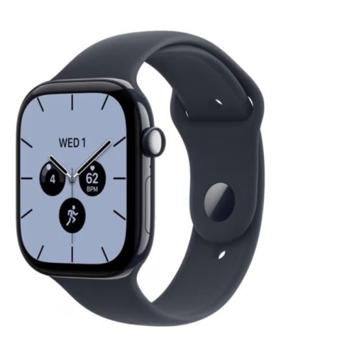 Apple Watch Series 12 GPS + Cellular, koperta 46 mm z ceramiki w kolorze granatowej nocy, pasek sportowy w kolorze granatu - rozmiar M/L