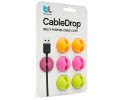 BlueLounge CableDrop uchwyty na kabel 6 szt. jaskrawe
