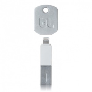 BlueLounge KII klucz ładowarka USB Lightning biała