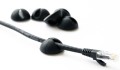 BlueLounge CableDrop uchwyty na kabel 6 szt. czarne