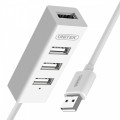 Unitek Hub 4x USB 2.0, Y-2146, 1x Lad.tel. biały