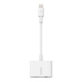 Belkin Adapter przejsciówka Lightning do miniJack/Lightning  0,15m biały