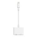 Belkin Adapter przejsciówka Lightning do miniJack/Lightning  0,15m biały