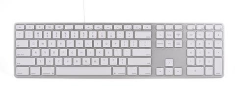 Matias Klawiatura aluminiowa Mac hub 2xUSB srebrna